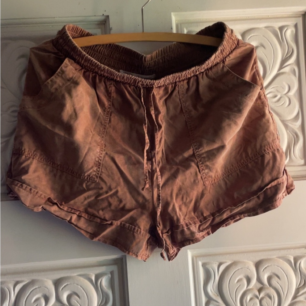 Casual Brown Women's Shorts